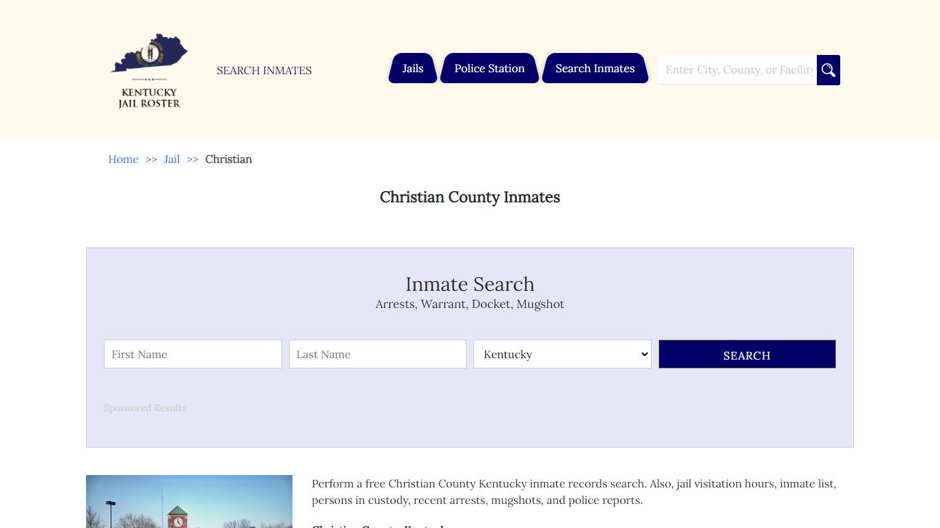 Christian County Inmates | Jail Roster Search